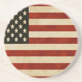 Vintage Flag GIFTS Sandstein Untersetzer (Vorne)