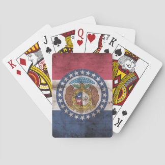 Vintage Flag-Karten von Missouri Spielkarten