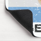 Vintage Flagge Argentiniens Mousepad (Ecke)