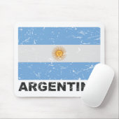Vintage Flagge Argentiniens Mousepad (Mit Mouse)