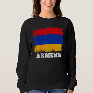 Vintage Flagge Armenien Länderrücksichtflagge Arme Sweatshirt