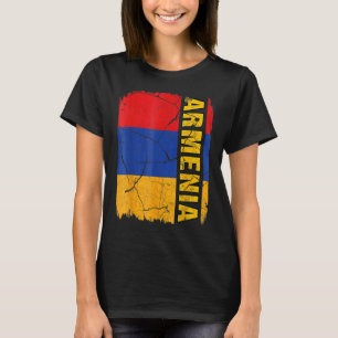 Vintage Flagge Armeniens Liebe Ihr Land T-Shirt