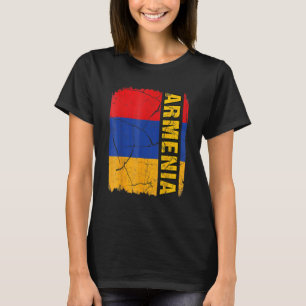 Vintage Flagge Armeniens Liebe Ihr Land T-Shirt