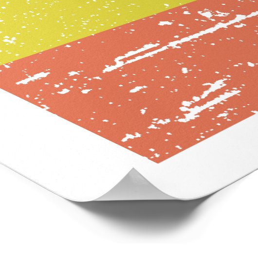 Vintage Flagge Äthiopiens Poster (Ecke)