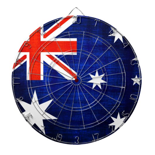 Vintage Flagge Australien 2 Dartscheibe (vorne)