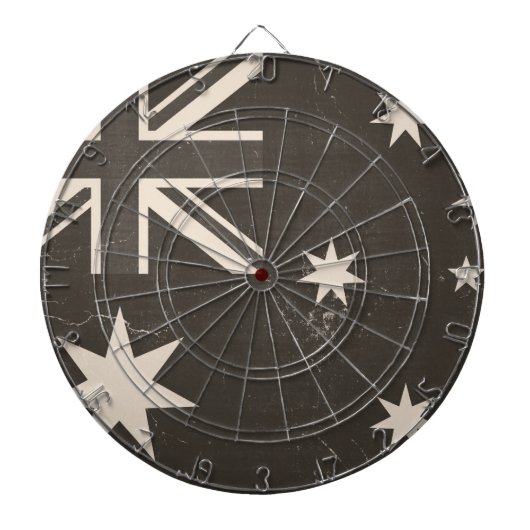 Vintage Flagge Australien 3 Dartscheibe (vorne)