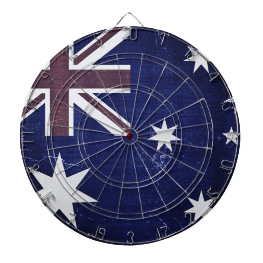Vintage Flagge Australien Dartscheibe (vorne)