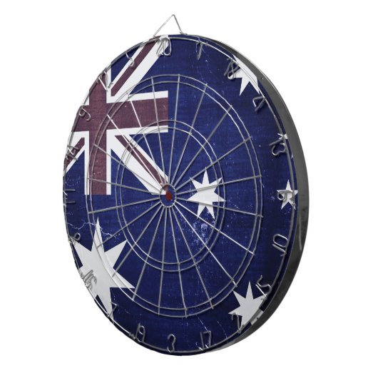 Vintage Flagge Australien Dartscheibe (Vorderseite rechts)
