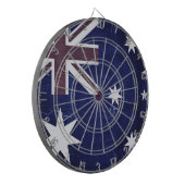 Vintage Flagge Australien Dartscheibe (Vorderseite Links)