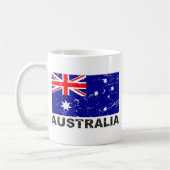 Vintage Flagge Australiens Kaffeetasse (Links)