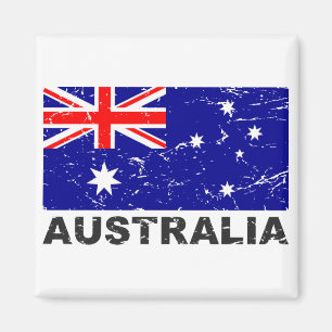 Vintage Flagge Australiens Magnet