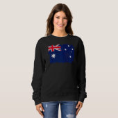 Vintage Flagge Australiens Sweatshirt (Vorne ganz)