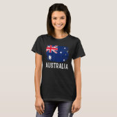 Vintage Flagge Australiens T-Shirt (Vorne ganz)