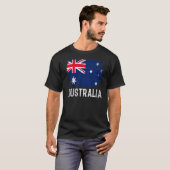 Vintage Flagge Australiens T-Shirt (Vorne ganz)