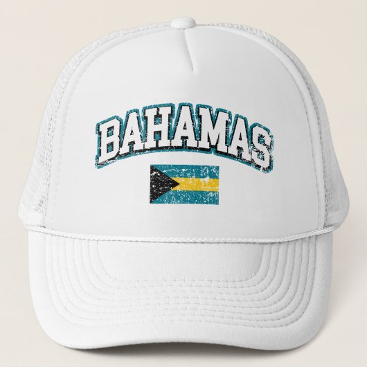 Vintage Flagge Bahamas Truckerkappe (Vorderseite)