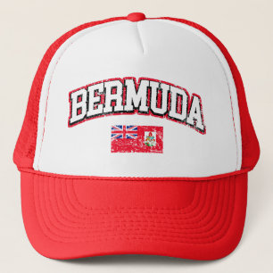 Vintage Flagge Bermudas Truckerkappe