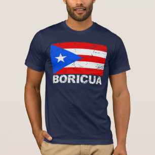 Vintage Flagge Boricua Puertos Rico T-Shirt
