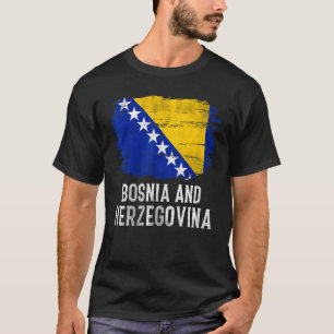 Vintage-Flagge Bosnien und Herzegowina für bosnisc T-Shirt