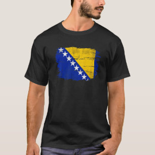 Vintage-Flagge Bosnien und Herzegowina für bosnisc T-Shirt