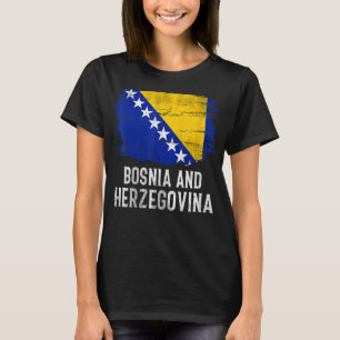 Vintage Flagge Bosniens und Herzegowinas für Bosni T-Shirt