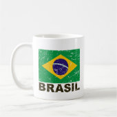 Vintage Flagge Brasiliens Kaffeetasse (Links)