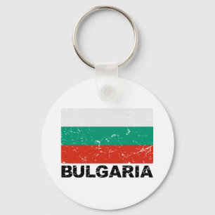 Vintage Flagge Bulgariens Schlüsselanhänger