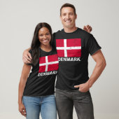 Vintage Flagge Dänemarks T-Shirt (Unisex)