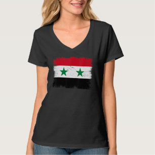 Vintage-Flagge der Syrischen Arabischen Republik S T-Shirt