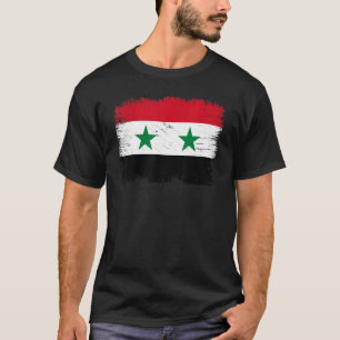 Vintage-Flagge der Syrischen Arabischen Republik S T-Shirt