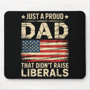 Vintage-Flagge der USA - Ein stolzer Vater, der ke Mousepad