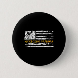 Vintage-Flagge der USA MMA-Kickboxkämpfer Opa Si Button