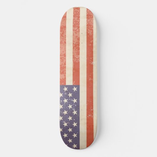Vintage Flagge der USA - Skateboard (Vorderseite)