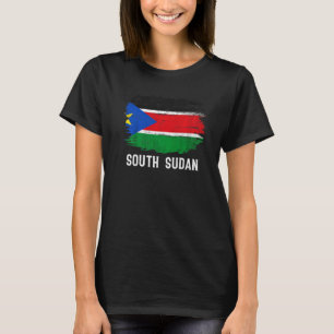 Vintage-Flagge des Südsudan T-Shirt