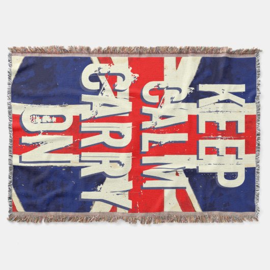 Vintage Flagge des Vereinigten Königreichs "Anführ Decke (Vorderseite)