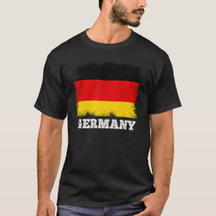 Vintage Flagge Deutschland Länderrückenflagge Deut T-Shirt