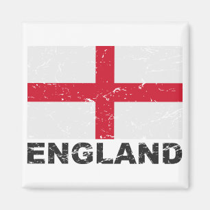 Vintage Flagge Englands Magnet