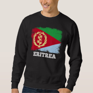 Vintage-Flagge Eritrea Land Retro-Flagge Eritreisc Sweatshirt