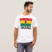 Vintage Flagge Ghanas T-Shirt (Vorne ganz)
