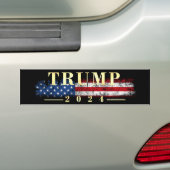 Vintage Flagge Gold Donald Trump Pence 2016 Autoaufkleber (Auf Auto)