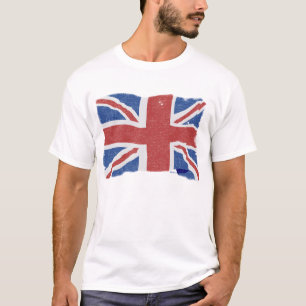 Vintage Flagge Großbritanniens 2 T-Shirt