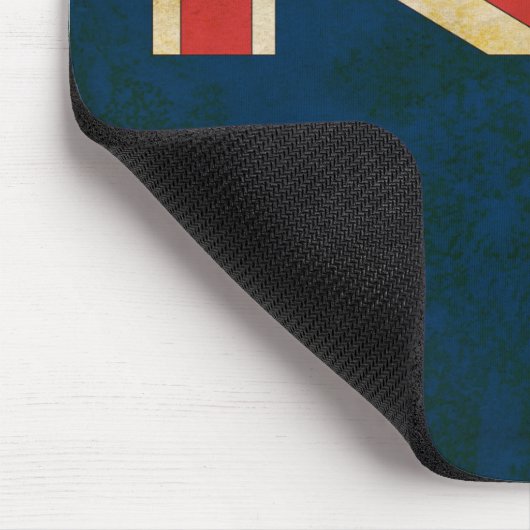 Vintage Flagge Grunge Australia Mousepad (Ecke)