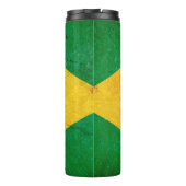 Vintage Flagge Grunge Brasilien Thermosbecher (Rückseite)