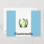 Vintage Flagge Guatemalas Tourismus Postkarte (Vorne/Hinten)