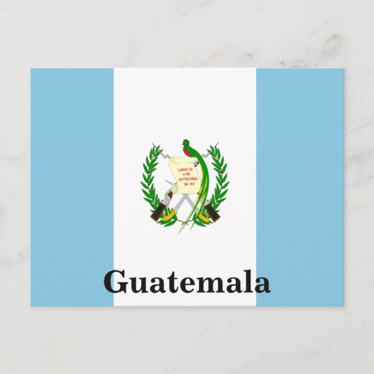 Vintage Flagge Guatemalas Tourismus Postkarte (Vorderseite)