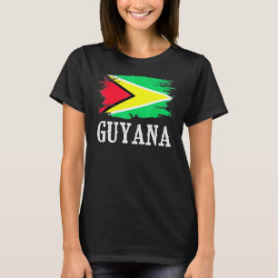 Vintage Flagge Guyana I Liebe Guyana T-Shirt