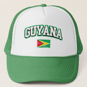 Vintage Flagge Guyanas Truckerkappe