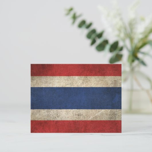 Vintage Flagge in Not Postkarte (Stehend Vorderseite)