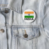 Vintage Flagge Indiens Button (Beispiel)