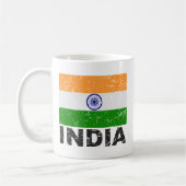 Vintage Flagge Indiens Kaffeetasse (Links)