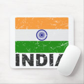 Vintage Flagge Indiens Mousepad (Mit Mouse)